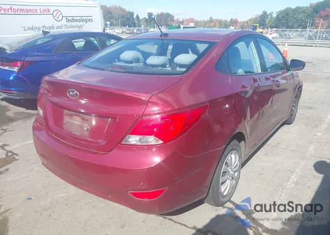2015 Hyundai Accent Gls from USA, damaged, VIN KMHCT4AE0FU930676
